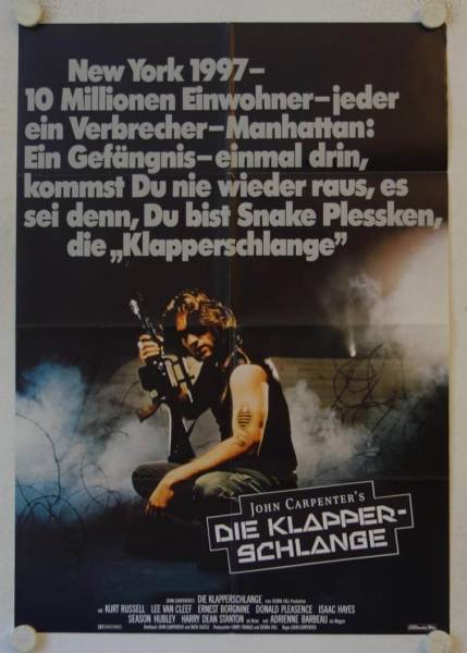 Escape from New York original release german movie poster